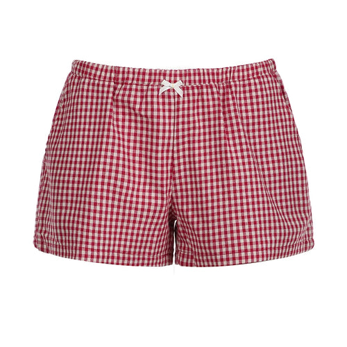 Plaid Casual Beach Shorts