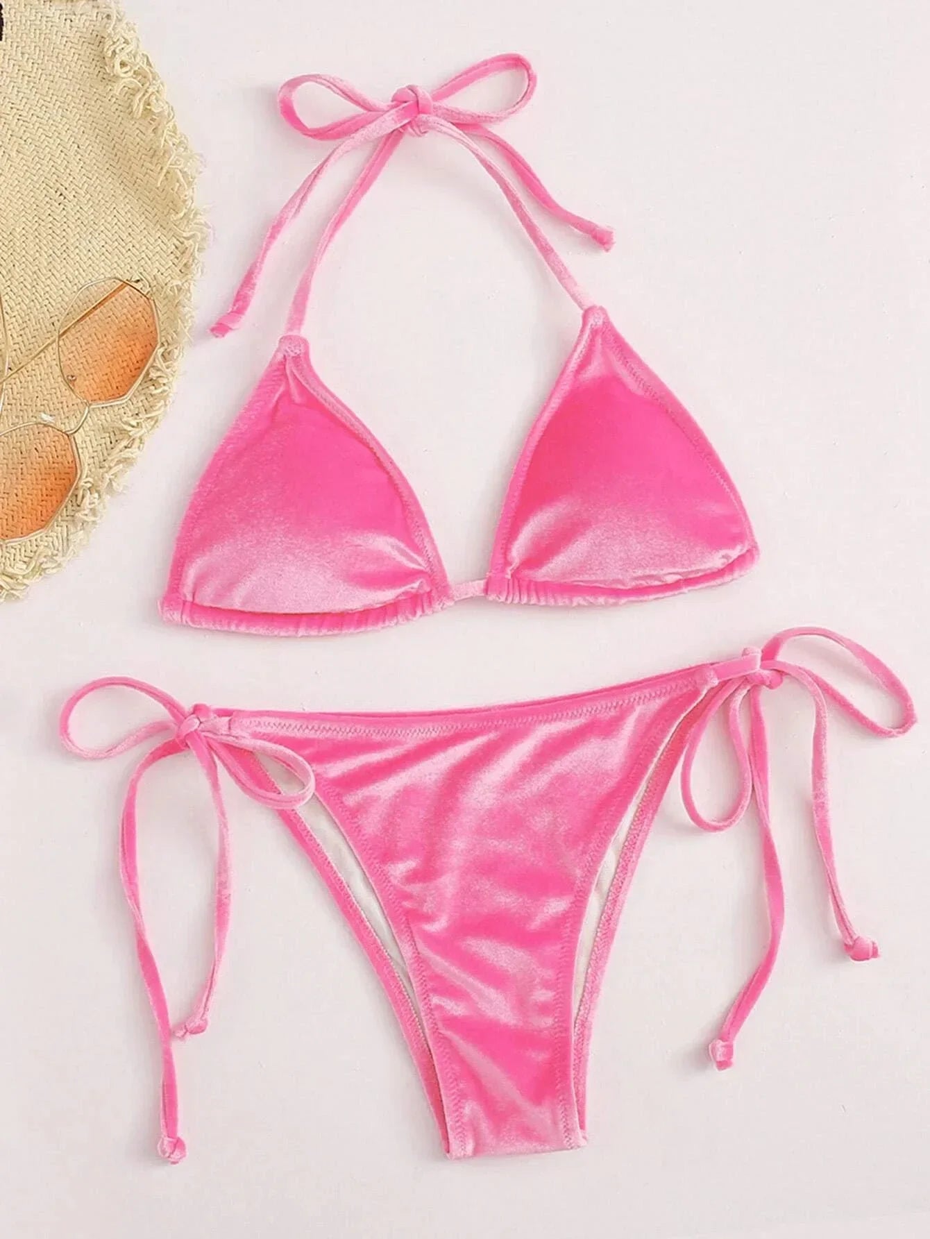 Byron Plush Velvet Bikini Set