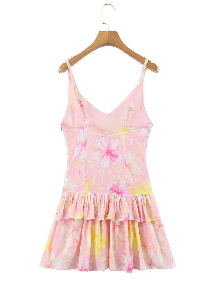 Flower Power Print Dress Women