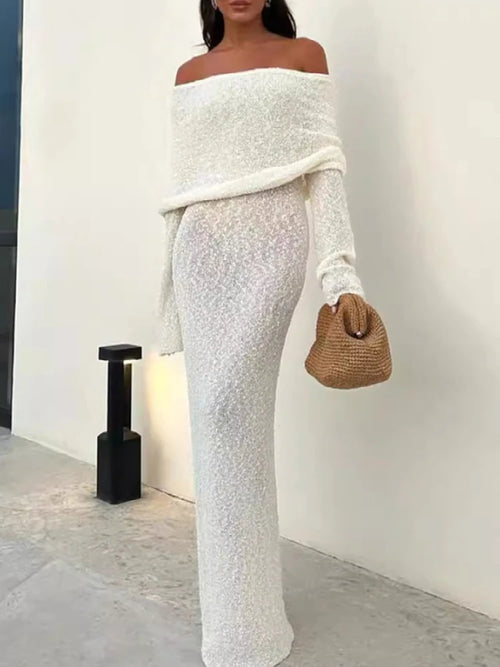 Cross Knitted Dress