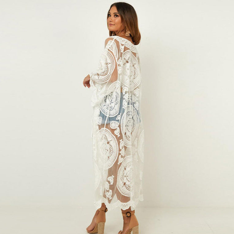 Bohemian Long lace Blouse Cover Up